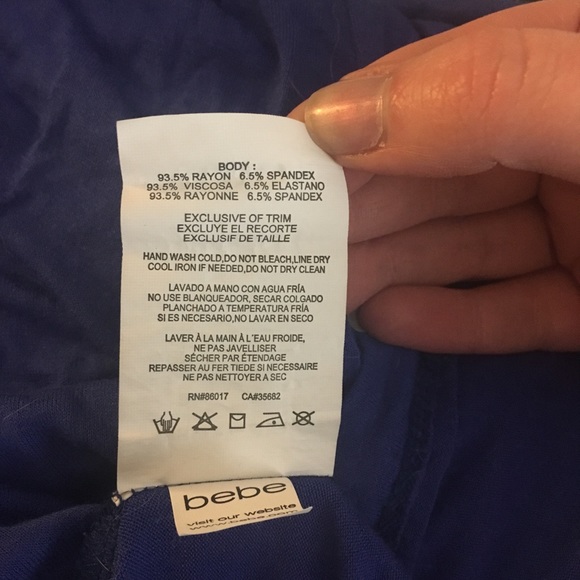 2b Bebe Cobalt Maxi Dress - Picture 4 of 5